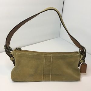 Coach Suede Shoulder Bag